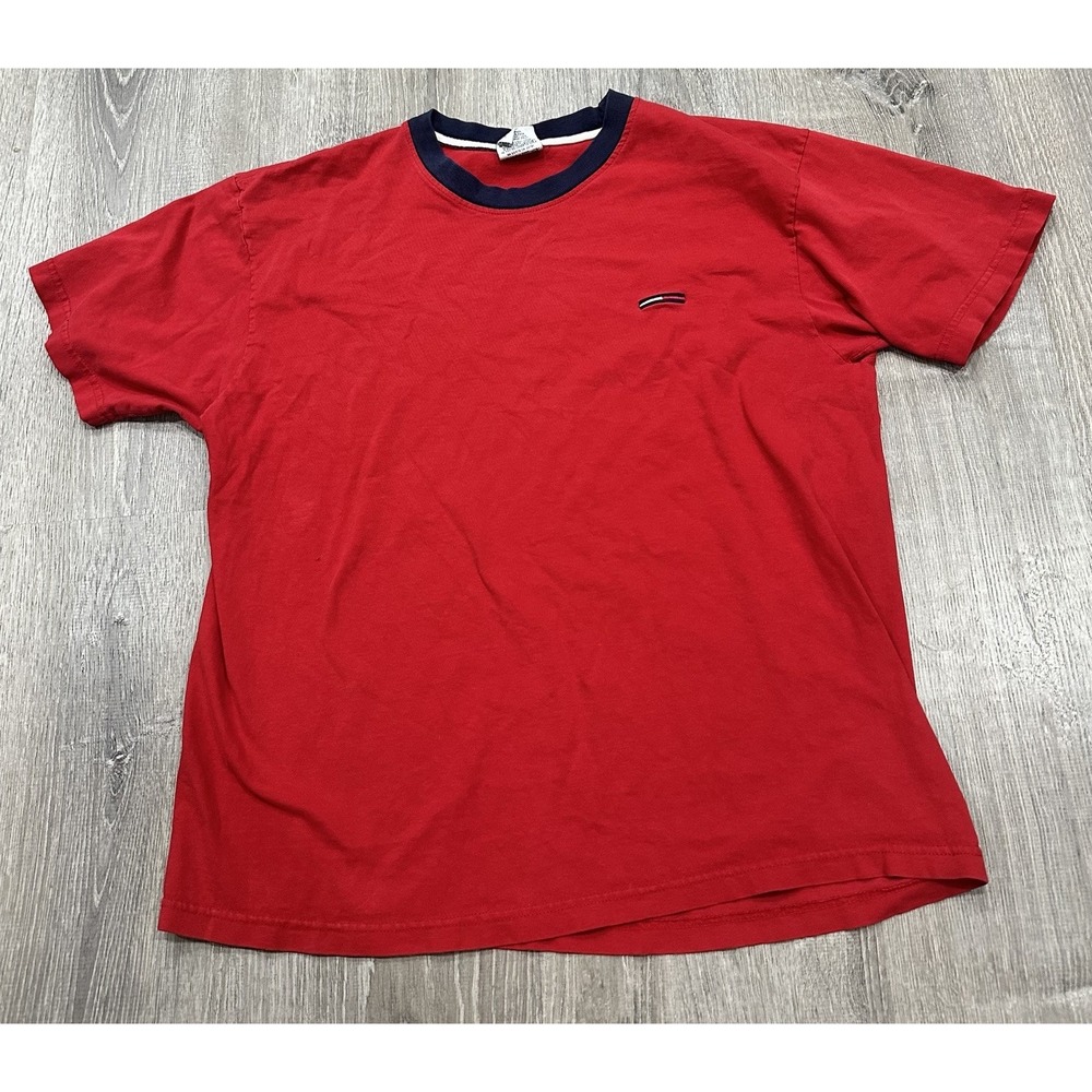 Tommy Hilfiger‎ Shirt Men's XL Red Logo Vintage 90s Tommy Jeans miUSA TShirt